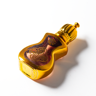 Botol Parfum Rol Gaya Labu 10ml, Botol Kaca Kosong dengan Lapisan Elektroplating, Botol Rol dengan Tutup Ulir