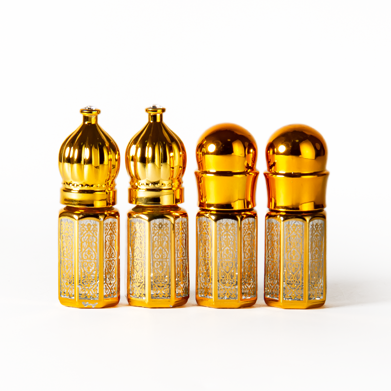 中东时尚3ml 6ml 12ml滚珠香水瓶玻璃滚珠香水瓶带滚珠