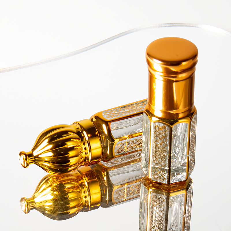 Luxury Arabic Attar Bottles 3ml 6ml 12ml Dubai Oud Perfume Essential Oil Glass Bottles