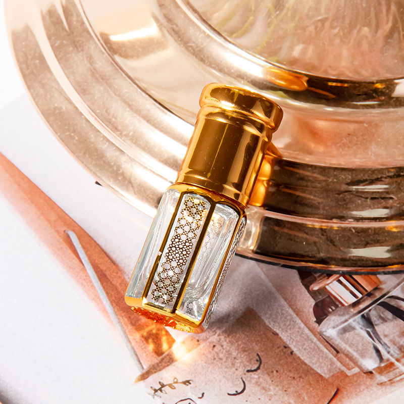 Luxury Arabic Attar Bottles 3ml 6ml 12ml Dubai Oud Perfume Essential Oil Glass Bottles
