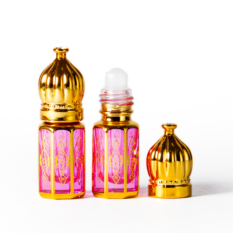 Étiquette pour bouteille d'huile essentielle de 3 ml, bouteilles d'Attar arabe de 6 ml, bouteilles d'huile décoratives en verre de 12 ml