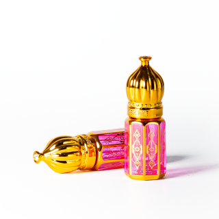 Label Botol Minyak Esensial 3ml, Botol Attar Arab 6ml, Botol Minyak Kaca Roll-on Dekoratif 12ml