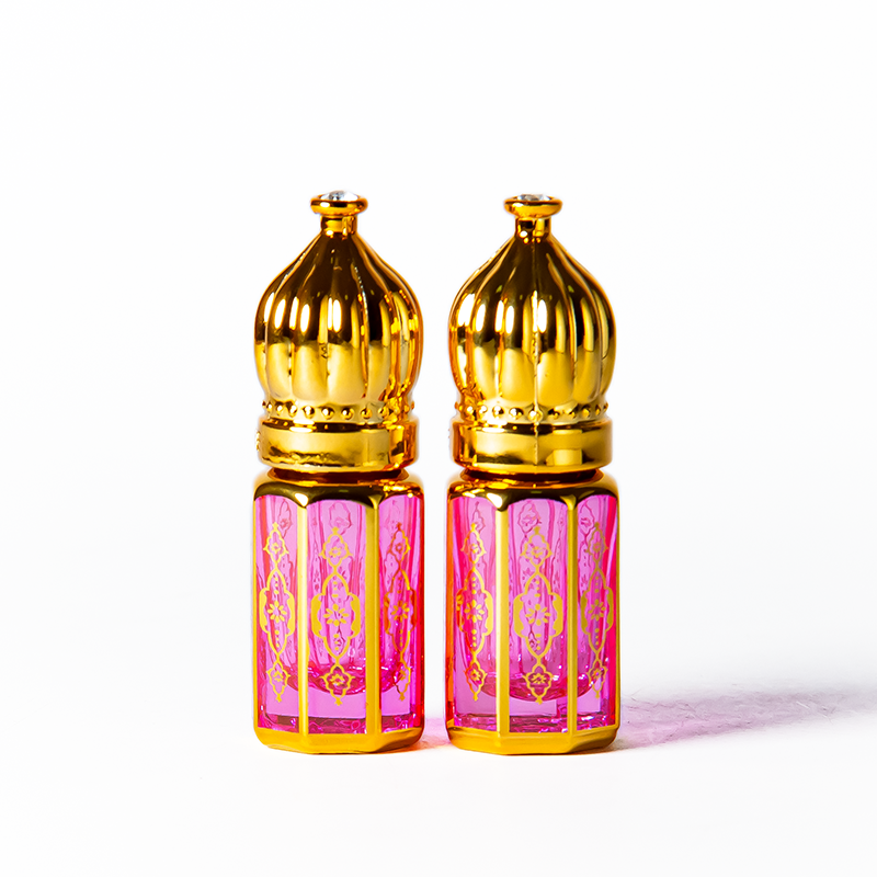 Étiquette pour bouteille d'huile essentielle de 3 ml, bouteilles d'Attar arabe de 6 ml, bouteilles d'huile décoratives en verre de 12 ml
