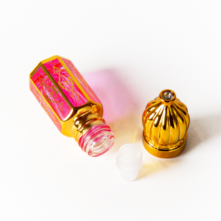 Label Botol Minyak Esensial 3ml, Botol Attar Arab 6ml, Botol Minyak Kaca Roll-on Dekoratif 12ml