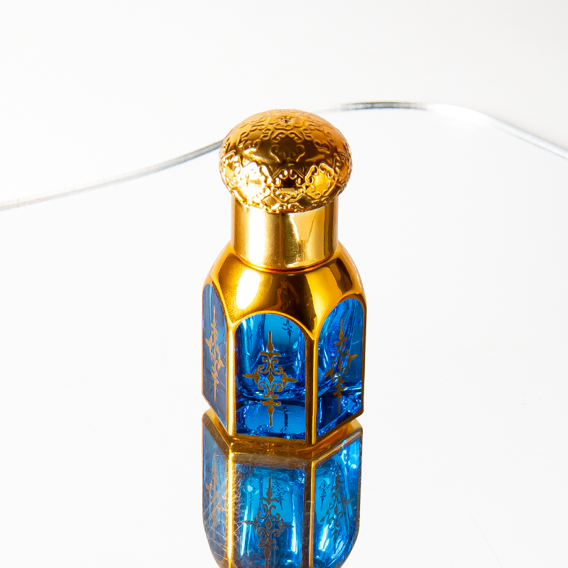 Custom Essential Oil Attar Bottle Glass Ball 6ml 3ml Roller Bottles for Perfume Oils