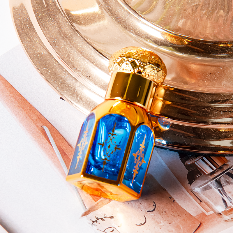 Custom Essential Oil Attar Bottle Glass Ball 6ml 3ml Roller Bottles for Perfume Oils