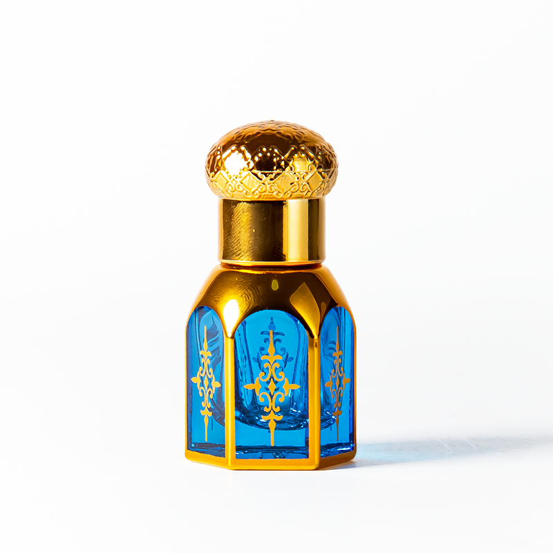 Custom Essential Oil Attar Bottle Glass Ball 6ml 3ml Roller Bottles for Perfume Oils