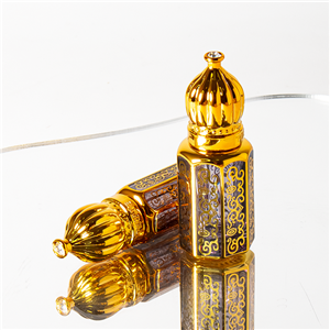 Botol Parfum Minyak Esensial Oktagon, Botol Kaca Mini Semprot Kosong Roll-on