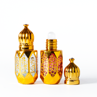 Botol Bola Portabel Kapasitas Kecil Mewah 3ml 6ml Bermutu Tinggi 12ml Botol Kaca Vintage untuk Attar