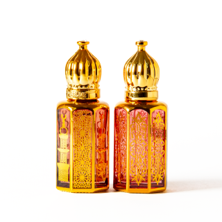 Botol Rol Kaca Attar Warna-warni Mewah Dubai Roll on Gold 3ML 6ML 12ML