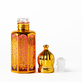 Botol Rol Kaca Attar Warna-warni Mewah Dubai Roll on Gold 3ML 6ML 12ML