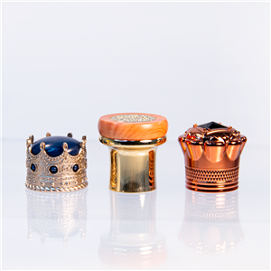 Factory Logo Printed Customization Plastic Perfume Bottle Crown Caps