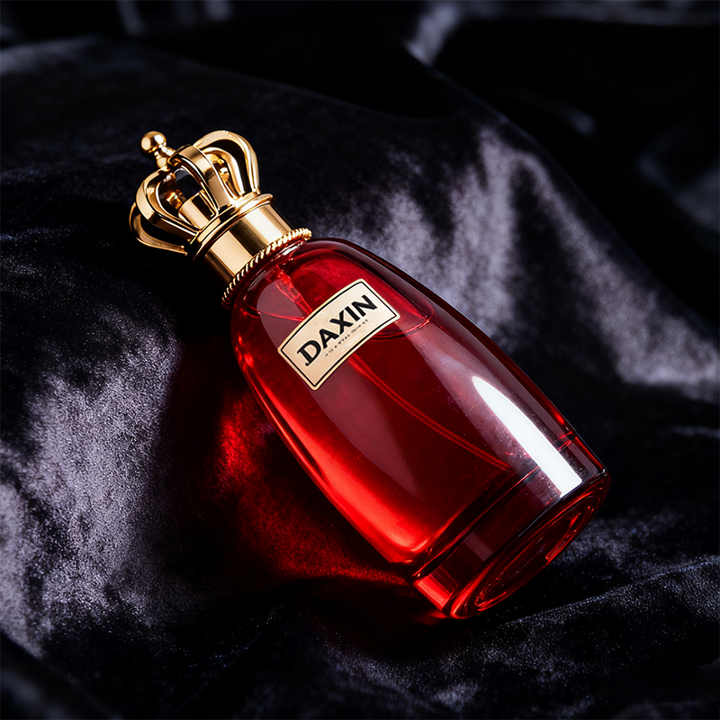 Easy Crimp Perfume Bottle Press 30ml Red Women Perfume Bottle 50ml 100ml