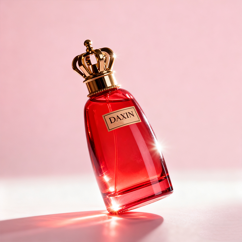 Easy Crimp Perfume Bottle Press 30ml Red Women Perfume Bottle 50ml 100ml