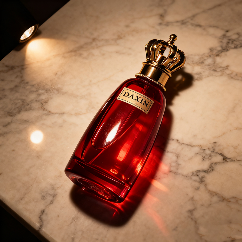 Easy Crimp Perfume Bottle Press 30ml Red Women Perfume Bottle 50ml 100ml