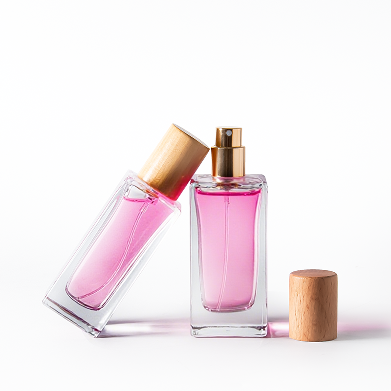 35ml 30ml 50ml 100ml Perfume Bottle Clear Square Customizable Packing Empty Glass Perfume Bottle