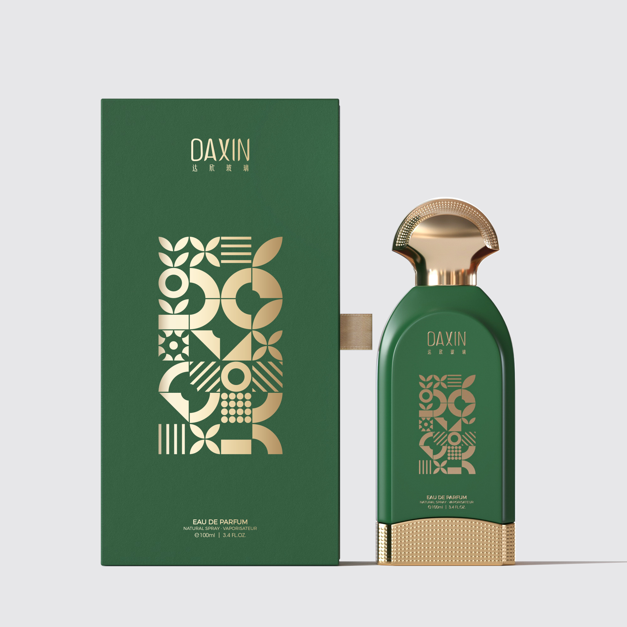 Glass Perfume Bottle With Box