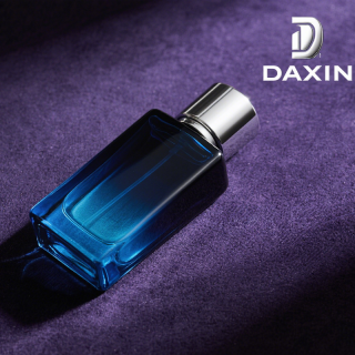 Botol Parfum Biru Asli Mewah 50ml Botol Kaca Atomizer Parfum Isi Ulang Persegi