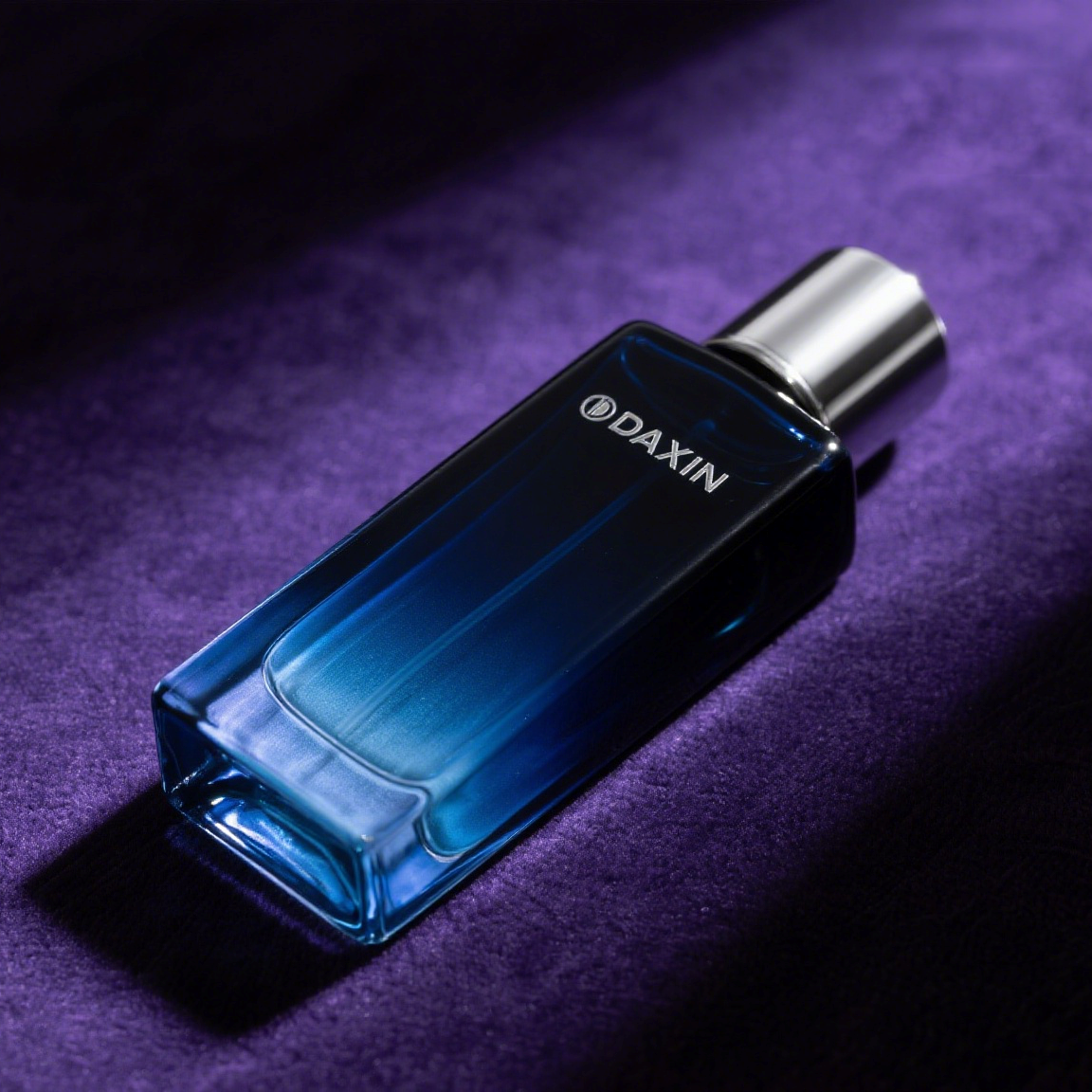Blue Cosmetic Glass Bottle