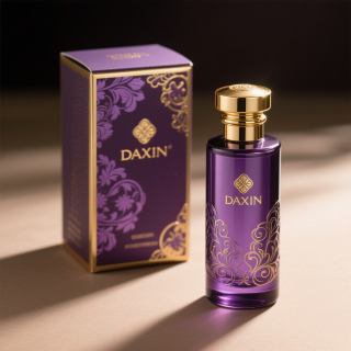 Botol Parfum Silinder Berkilau Botol Kaca Klasik 30ml 50ml 100ml dengan Tutup Emas