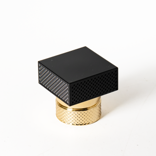 Grosir Kustom Mewah Persegi Kreatif Mewah 15mm Tutup Parfum Emas