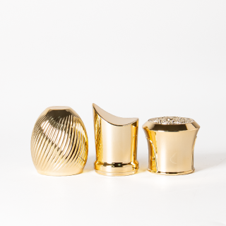 غطاء زجاجة عطر، أغطية عطور فاخرة، مصنعين، غطاء عطر ذهبي 15 مم