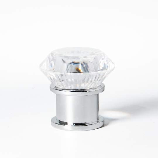 Tappo per profumo di lusso in acrilico trasparente da 15 mm, copertura in plastica personalizzata