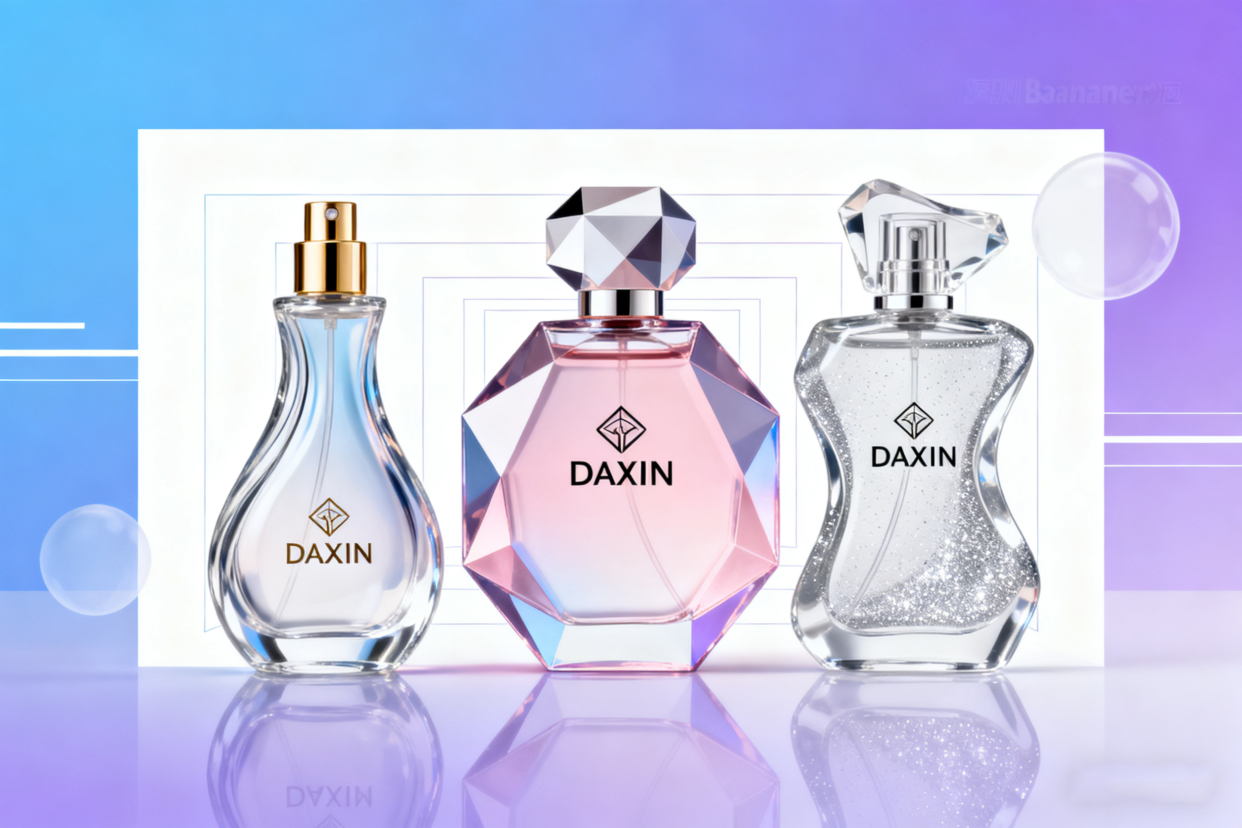 Frasco de perfume de diseño en vidrio - Daxin