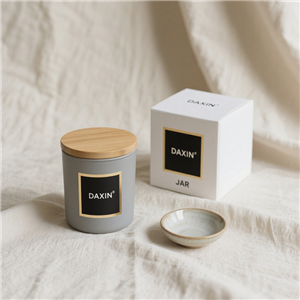 Wadah Lilin Mewah Terbaru Unik, Stoples Lilin Kaca Buram Matte Kosong dengan Tutup