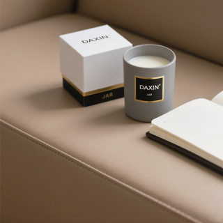 Wadah Lilin Mewah Terbaru Unik, Stoples Lilin Kaca Buram Matte Kosong dengan Tutup