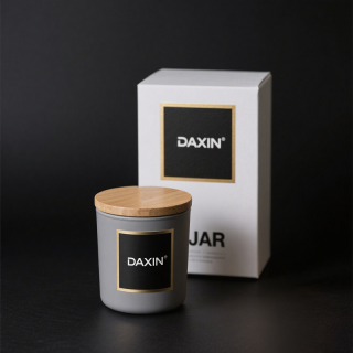 Wadah Lilin Mewah Terbaru Unik, Stoples Lilin Kaca Buram Matte Kosong dengan Tutup