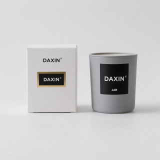 Wadah Lilin Mewah Terbaru Unik, Stoples Lilin Kaca Buram Matte Kosong dengan Tutup