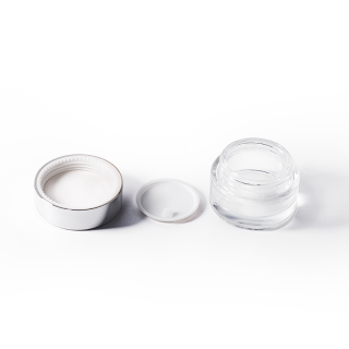 Botol Krim Transparan 20ml, 30ml, 40ml, Wadah Krim Mata dan Wajah, Tutup Perak Buram