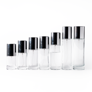 Kemasan Kosmetik 35ml 45ml 55ml 85ml 100ml 110ml Botol Semprot Lotion Perawatan Kulit Minyak Esensial Kaca Bening