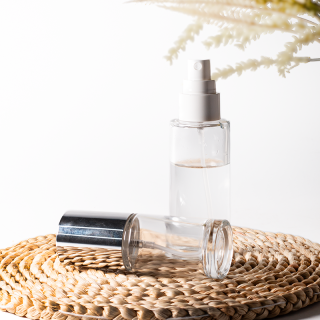 Kemasan Kosmetik 35ml 45ml 55ml 85ml 100ml 110ml Botol Semprot Lotion Perawatan Kulit Minyak Esensial Kaca Bening