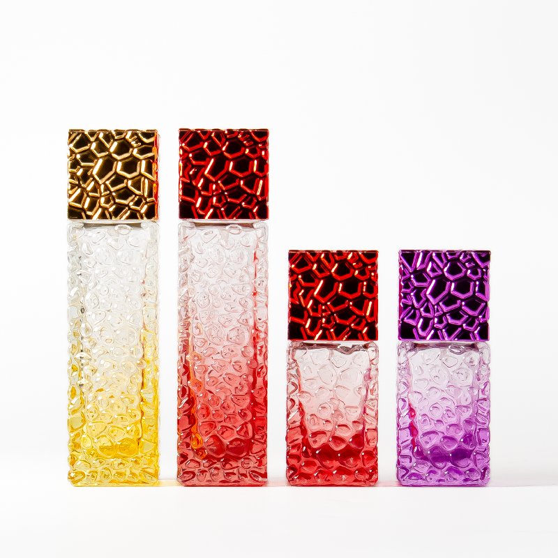 Botol Parfum Semprot Tutup Sekrup Warna Gradien Botol Kaca Botol Parfum 25ml 50ml