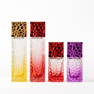 Screw Cap Spray Perfume Bottle Gradient Color Glass Bottle Perfume Bottle 25ml 50ml