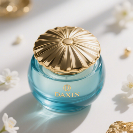 Flacone di profumo orientale da donna da 30 ml, 50 ml e 100 ml, design rotondo per la confezione di prodotti per la cura della pelle