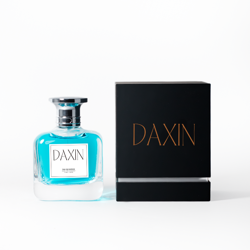 Square Shape Clear Glass Perfume Bottle