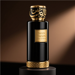 Bottiglie di profumo in vetro di alta qualità con tappo spray dorato per donna con logo