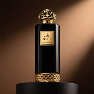 Bottiglie di profumo in vetro di alta qualità con tappo spray dorato per donna con logo