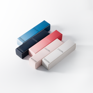 Пустой цилиндрический флакон-спрей объемом 20 мл, высокий, прозрачный, для путешествий, с коробкой-контейнером.