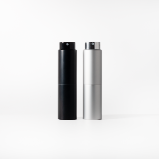 Hot Sale Custom Logo 20ml Rotating Spray Bottle Aluminum Collar with Pump Sayer Seal