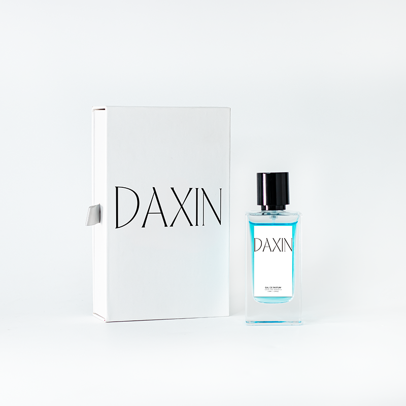 Botol Parfum Kaca Persegi Panjang 50ml Kosong dengan Pompa Semprot, Kemasan Tas Tangan dan Kotak