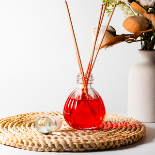 Flacon en verre transparent rond en forme de citrouille, 100 ml ou 110 ml, pour aromathérapie.