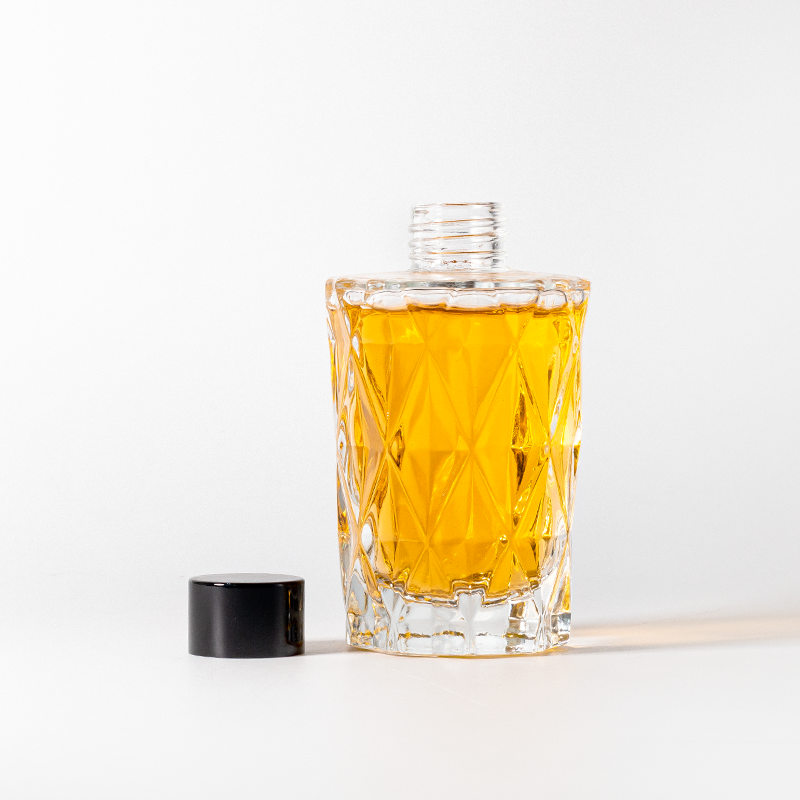 Botol Parfum Kaca Kosong 170ml Bentuk Silinder Kemasan Kosmetik Botol Kaca untuk Diffuser Aromaterapi