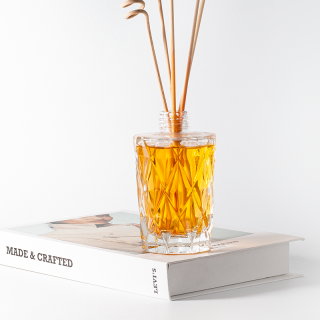 Empty Glass Perfume Bottle 170ml Cylinder Cosmetic Packaging Reed Diffuser Glass Bottle