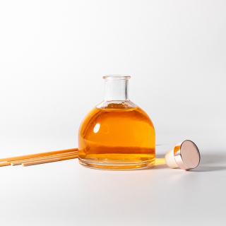 Flacon diffuseur de parfum vide en verre transparent de 165 ml avec bouchon en liège pour savon liquide