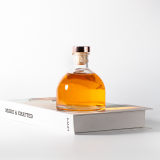 Flacon diffuseur de parfum vide en verre transparent de 165 ml avec bouchon en liège pour savon liquide