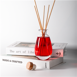 Flacon diffuseur de parfum ovale transparent en verre de luxe pour aromathérapie, 160 ml, en forme de goutte d'eau.